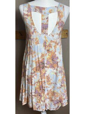 Altar'd State Dress A-Line Pastel Rayon Hippie Y2K 90s Coastal Comfy Swing Wom S